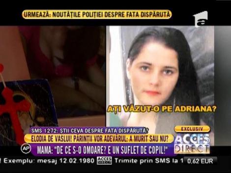 Elodia de Vaslui! Elena Adriana a dispărut fara urmă