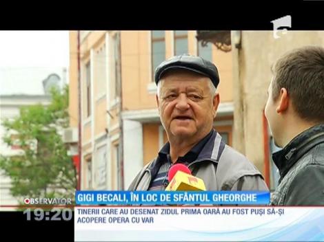 Gigi Becali, în loc de Sfântul Gheorghe