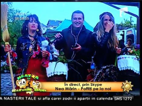 Nea Mărin, în direct, prin Skype: "Va fi show total la "Poftiţi pe la noi"! Nu rataţi debutul noul sezon!"