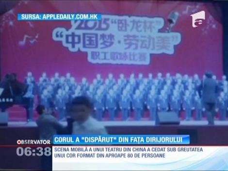 China: O scena s-a prăbuşit în timpul repetiţiei unui cor. Opt oameni au fost răniți