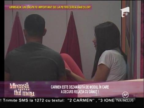 Neînţelegerile dintre Carmen şi Dănuţ se amplifică!