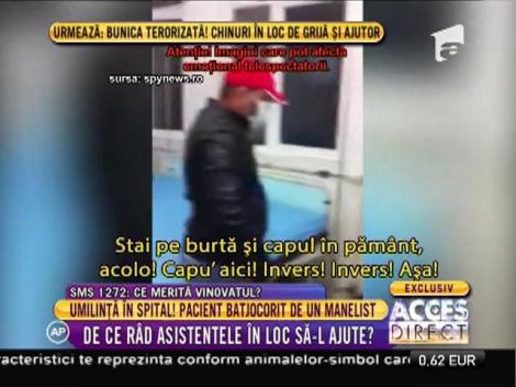 Şocant! Un pacient din Spitalul Judeţean de Urgenţă Piteşti este batjocorit în ultimul hal!