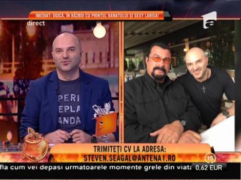 Unul dintre telespectatorii ”Un show păcătos”, în staful lui Steven Seagal!
