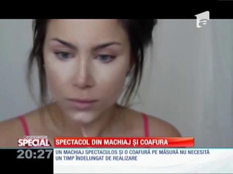 SPECIAL! Spectacol din machiaj şi coafura