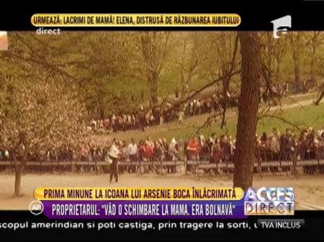 Oamenii au rămas muți de uimire! Icoana lui Arsenie Boca de la Vaslui care lăcrimează a făcut prima minune! Despre ce este vorba