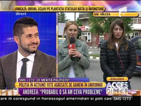 Cătălina: "Poliţistul a zis că l-am muşcat"