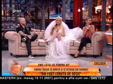 Simona Trașcă, în rochie de mireasă: ”Am fost cerută în căsătorie!”