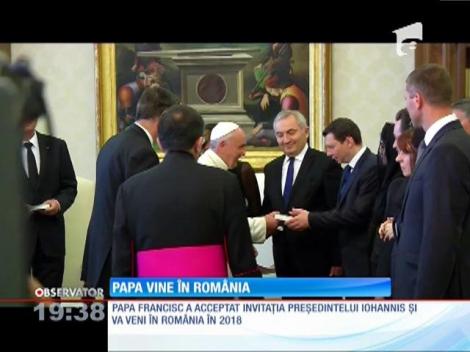 Papa Francisc va veni în România în 2018