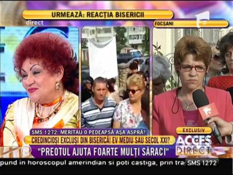 Doamna Nela Panaite: "Preotul ajută foarte mulţi săraci"