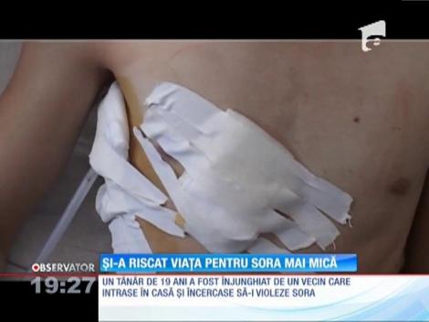 Și-a riscat viața pentru a-și scăpa sora mai mică de un violator