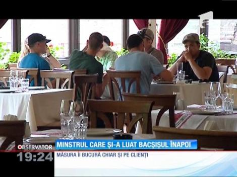 De la 1 iunie, bacșișul nu va mai fi impozitat