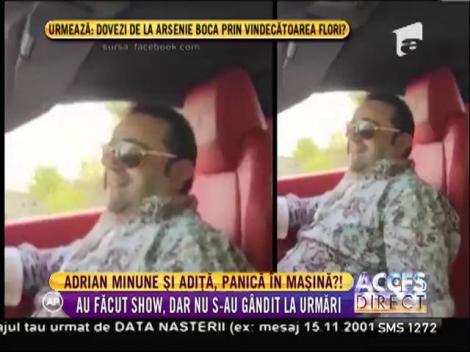 Adrian Minune şi fiul lui, concert în mașină