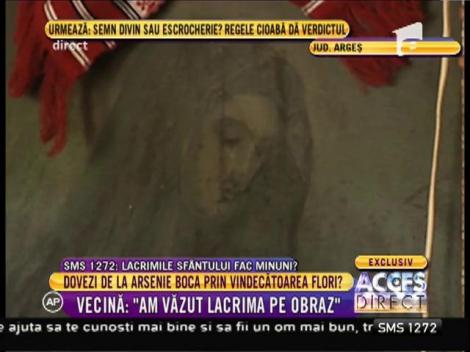 Femeia care a descoperit icoana care plânge a lui Arsenie Boca: ”Mi s-a spus să împlinesc cuvântul Domnului”