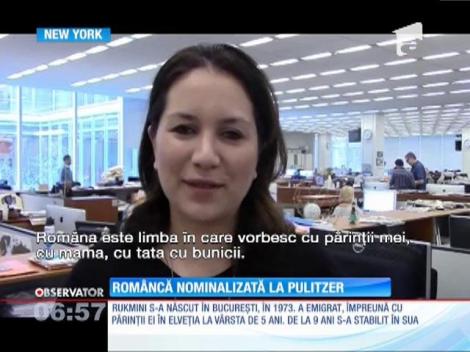 Româncă nominalizată la Pulitzer
