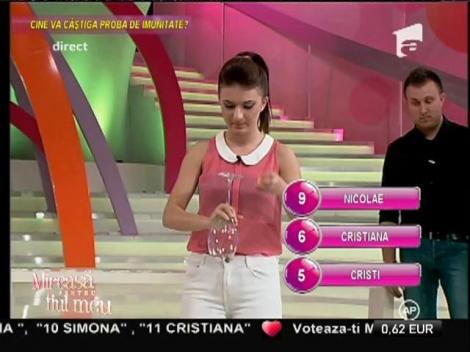 Cristiana, eliminată din cursa pentru mașină!