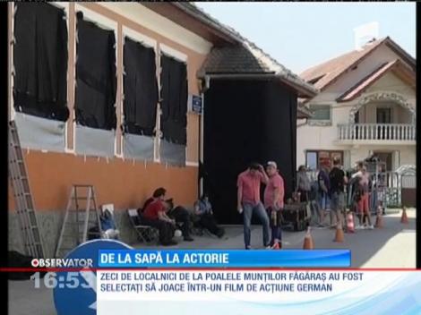 Săteni de la poalele munţilor Făgăraş, actori de ocazie pentru un film german