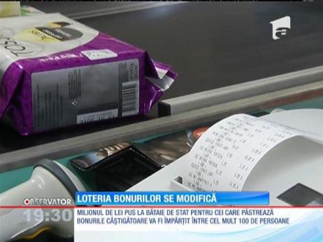 Schimbări de reguli la Loteria Bonurilor Fiscale. Premiul va fi împărţit între cel mult 100 de persoane
