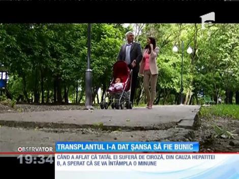 Transplantul i-a dat șansa tatălui Ancăi Lungu să fie bunic