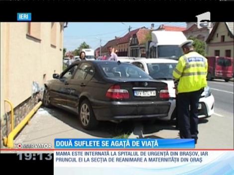 Update / Copil născut de urgență, după ce mama lui a fost spulberată pe trecerea de pietoni!