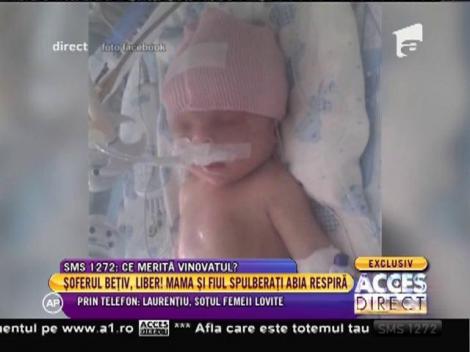 Șofer bețiv, liber! Mama și pruncul spulberați pe trecerea de pietoni abia respiră