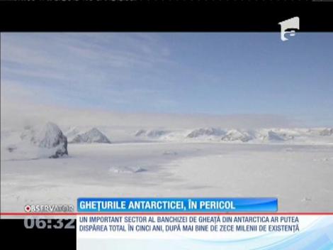 Alertă NASA: Cel mai important segment al banchizei de gheaţă din Antarctica se dezintegrează