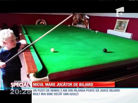 Special! Micul mare jucător de biliard