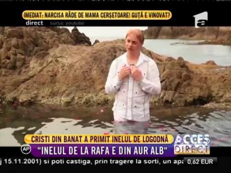 Cristi din Banat a primit inelul de logodnă