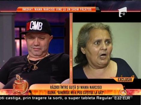 Război între Nicolae Guţă şi mama Narcisei: "Mi-a pus cuţitul la gât!"