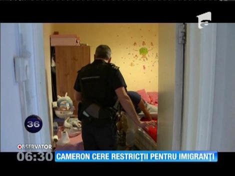 David Cameron cere restricţii pentru imigranţi