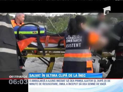 Salvare dramatică pe malul Canalului Dunăre - Marea Neagră