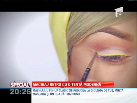 SPECIAL! Machiajul retro cu o tentă modernă