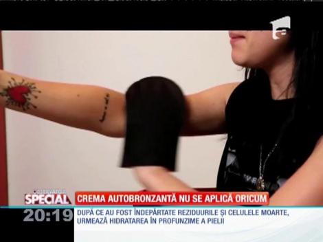 SPECIAL! Crema autobronzanta nu se aplică oricum