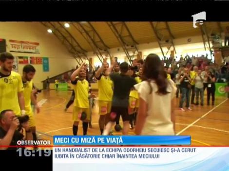 Un handabalist de la Odorheiu Secuiesc a marcat cea mai tare cerere în căsătorie