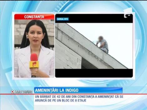 Un bărbat din Constanța a amenințat că se aruncă de pe acoperişul unui bloc de 8 etaje