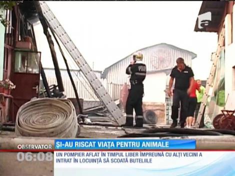 Doi bătrâni din Argeş, la un pas să ardă de vii