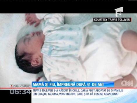 Chile: O mamă şi-a strâns pentru prima dată la piept fiul, după 41 de ani