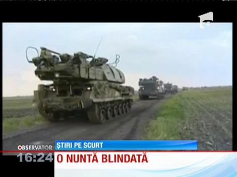 Ultima fiţă în materie de nunţi: să închiriezi în ziua nunţii un tanc
