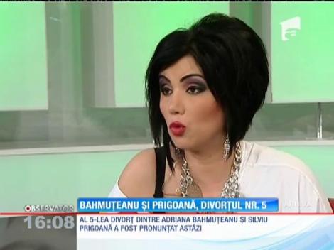 Al cincilea divorţ dintre Bahmuţeanu și Prigoană s-a pronunţat astăzi