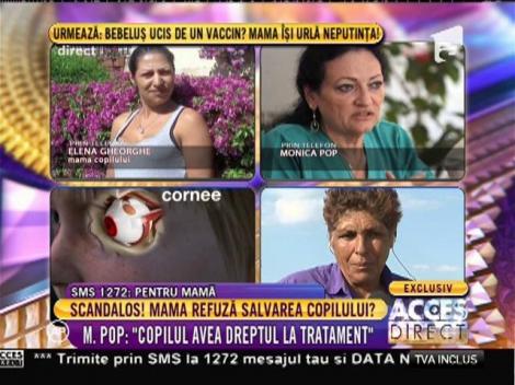 Medicul oftalmolog Monica Pop: "Copilul putea să rămână fără ochi!"