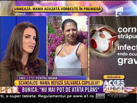 Mama băieţelului accidentat la ochi: "Nu am refuzat intervenția. Doctorii nici nu m-au sunat!"