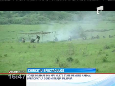 Exerciţiu militar costisitor și spectaculos la Cincu
