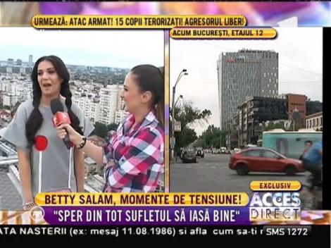 Betty Salam, pe acoperişul uneia dintre cele mai înalte clădiri din Bucureşti!