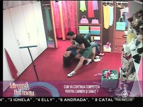 Carmen este deranjată de comparaţia pe care a făcut-o Dănuţ!