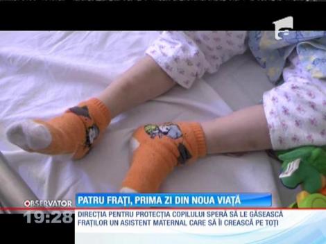 4 fraţi, batuti si infometati de propria mamă