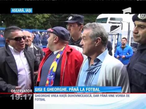 Gheorghe a redevenit Gigi, aseară, la Iaşi. Becali s-a dezlănţuit după ce Steaua a câştigat campionatul