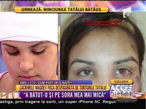 Abandonată de mamă şi bătută măr de tatăl ei, Magdalena abia mai are puterea să lupte!