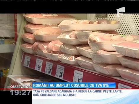 Românii au umplut coşurile