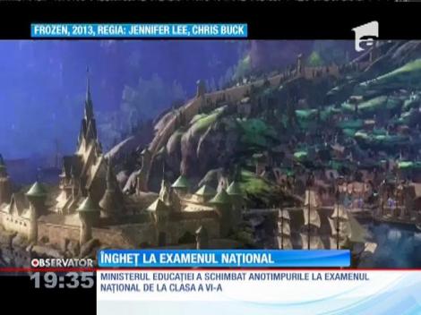 Ministerul Educaţiei a schimbat anotimpurile la examenul naţional