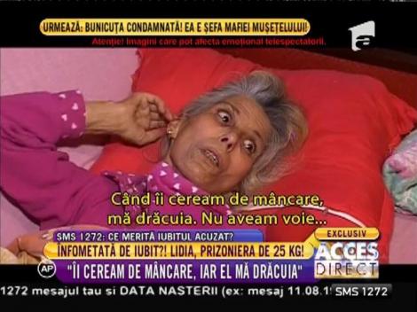 La 55 de ani, Lidia cântăreşte cât un copil de 6 ani: 25 de kilograme