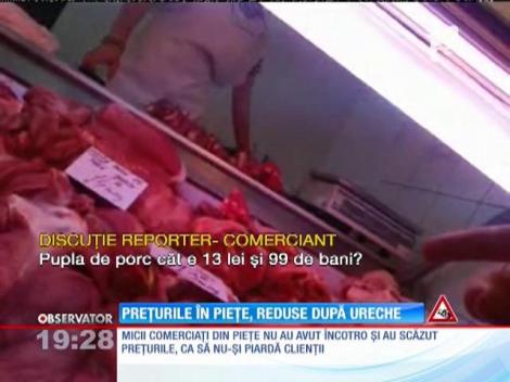 Preţurile în pieţe, reduse după ureche